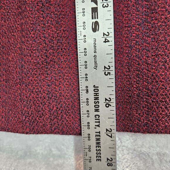 Vintage Saville Womens 8 Burgundy Wool Blazer Skirt Suit Set Career Professional - Picture 13 of 15